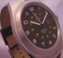 Glycine Combat Automatic Watch, Black Dial With Green Canvas/Leather Strap
