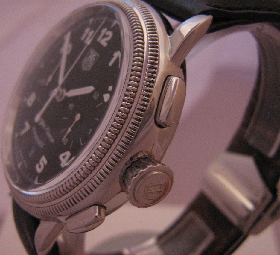 Tag Heuer Targa Florio, Black Dial With Leather Strap