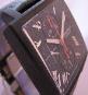 Louis Erard La Carree Automatic Chronograph, Black Dial With Leather Strap