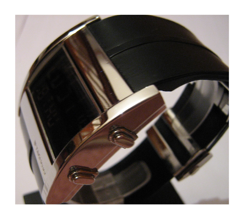 Tag Heuer Micrograph, Black Dial With Rubber Strap