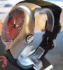 Oakley Crush 2.0, Red Dial, Black Rubber Strap