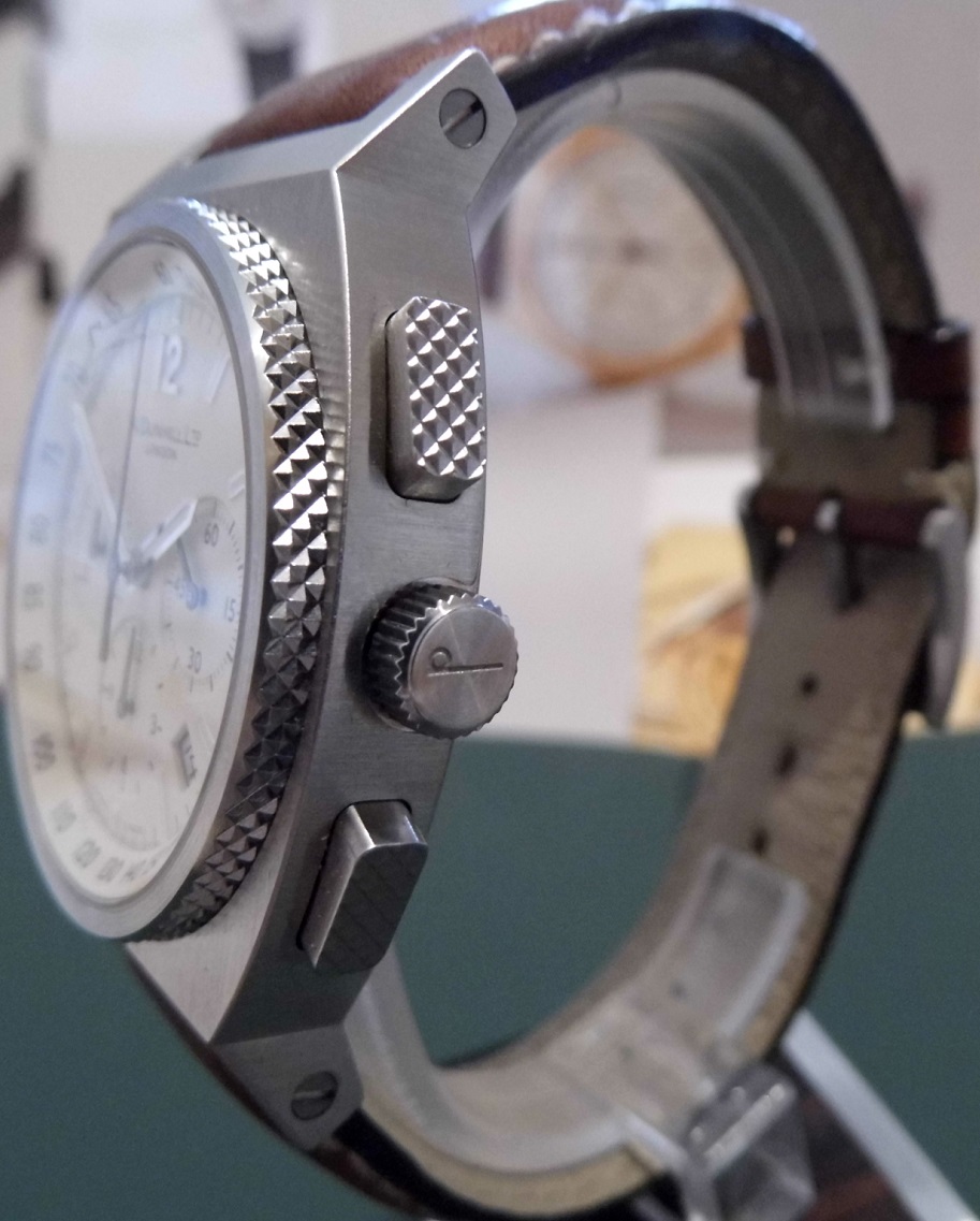 Dunhill RPM Chronograph, White Dial, Leather Strap 