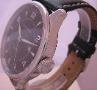 Di Bacarri Automatic Watch, Black Dial With Leather Strap