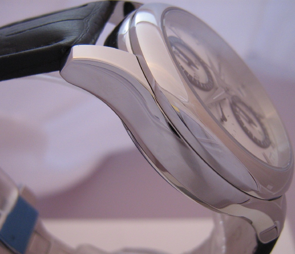 Catorex C ChronoTradition, Silver Dial With Black Leather Strap