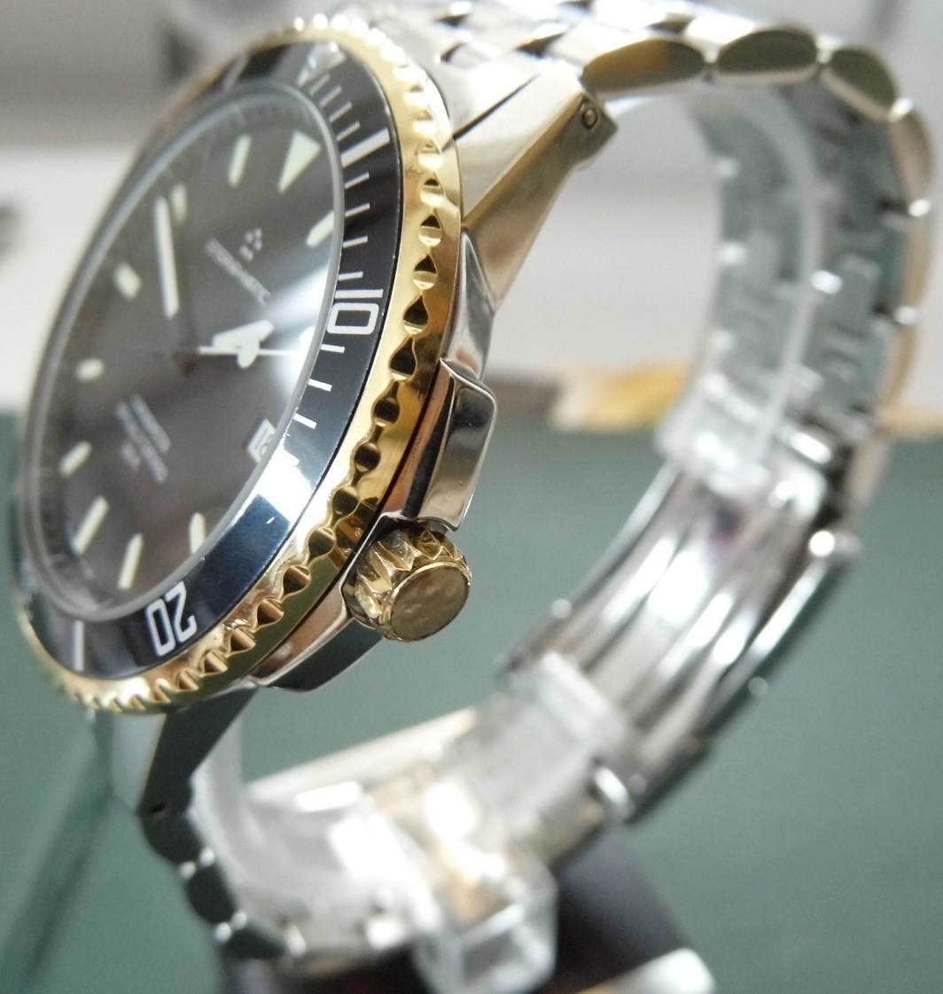 Eterna Kontiki Chronometer Diver, Black Dial, Bracelet