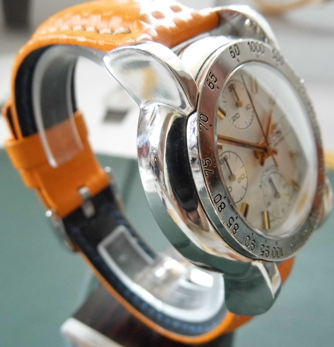 Sector Golden Eagle Chronograph, Silver Dial, Leather Strap.