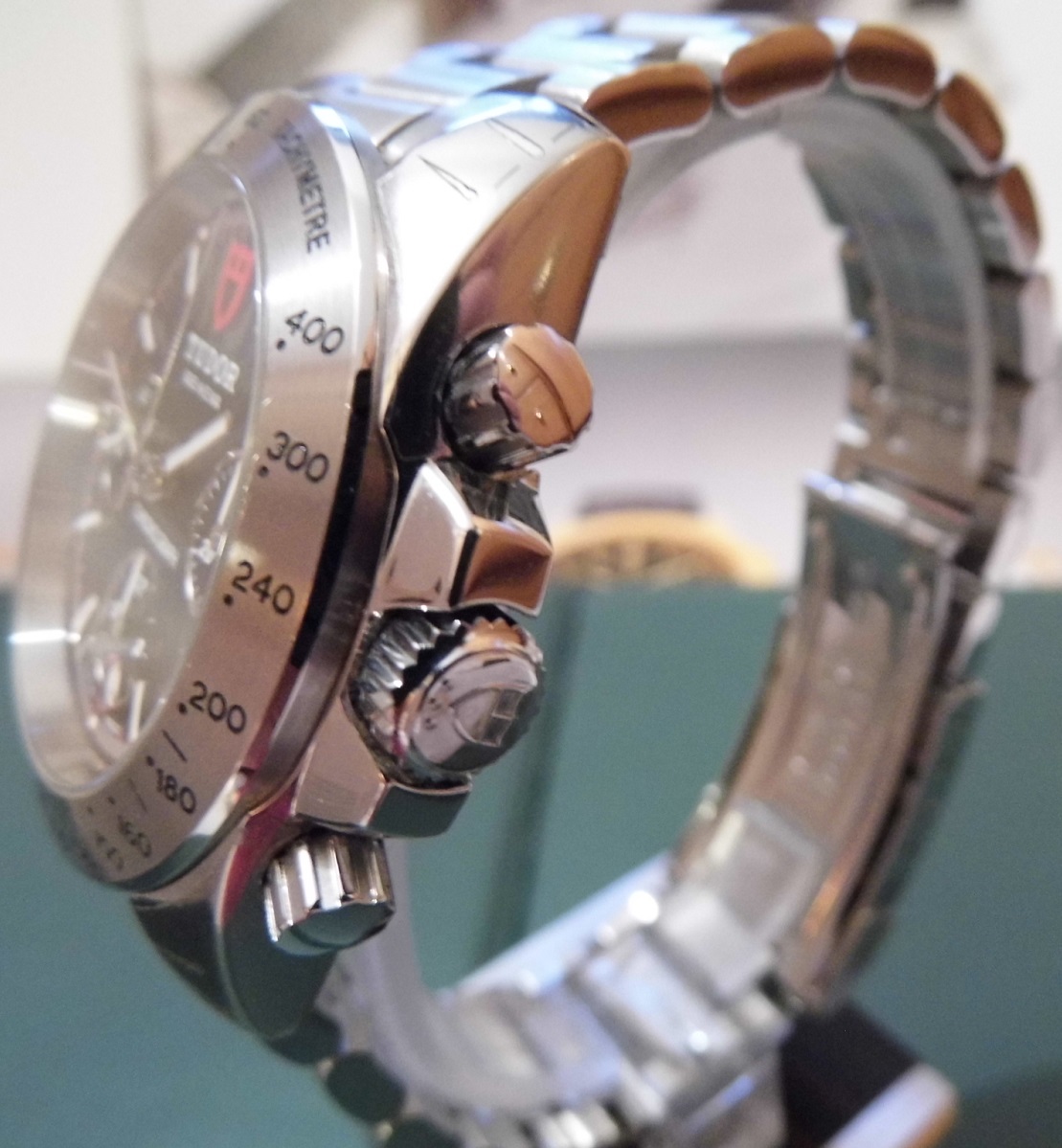 Tudor Sport Chronograph, Black Dial, Steel Bracelet