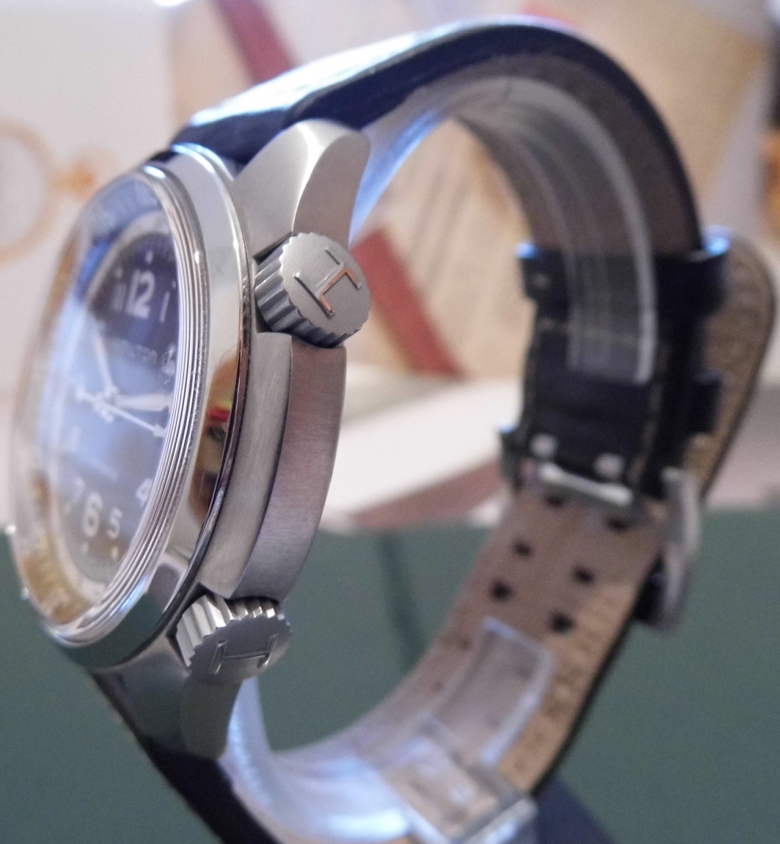 Hamilton Khaki Pilot Pioneer Auto, Black Dial, Leather Strap 